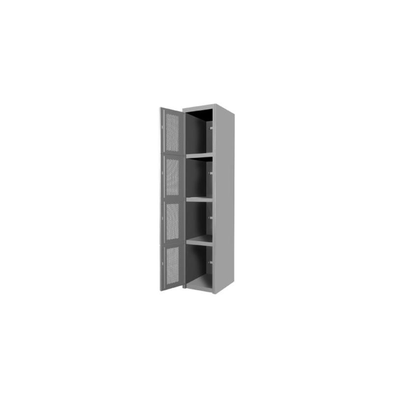 LOCKER METALICO - 4 PUERTAS - LOCKER 4 PUERTAS - Evolution Mobiliario