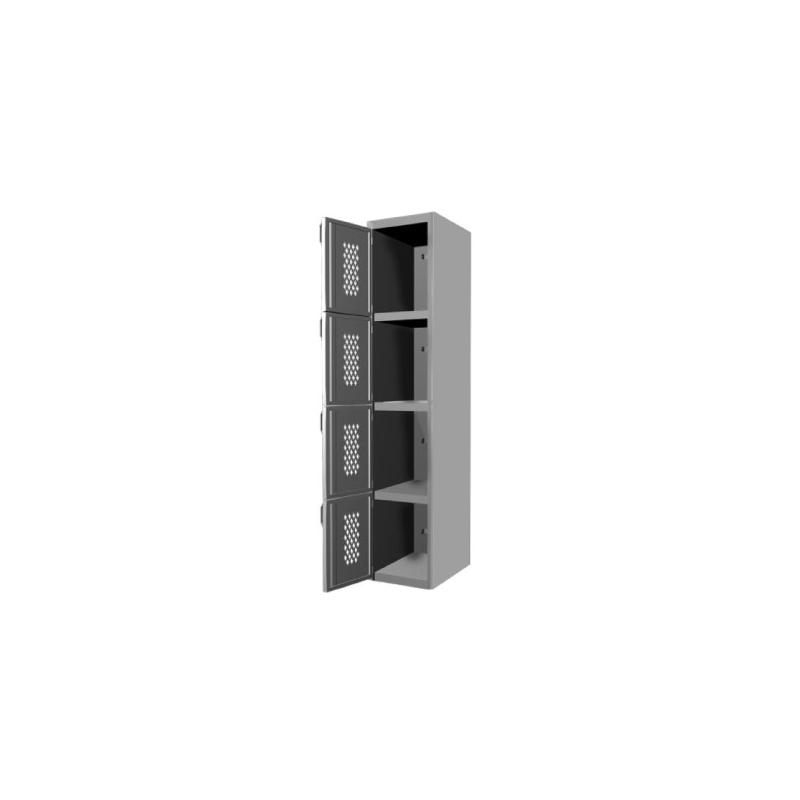 LOCKER METALICO - 4 PUERTAS - LOCKER 4 PUERTAS - Evolution Mobiliario
