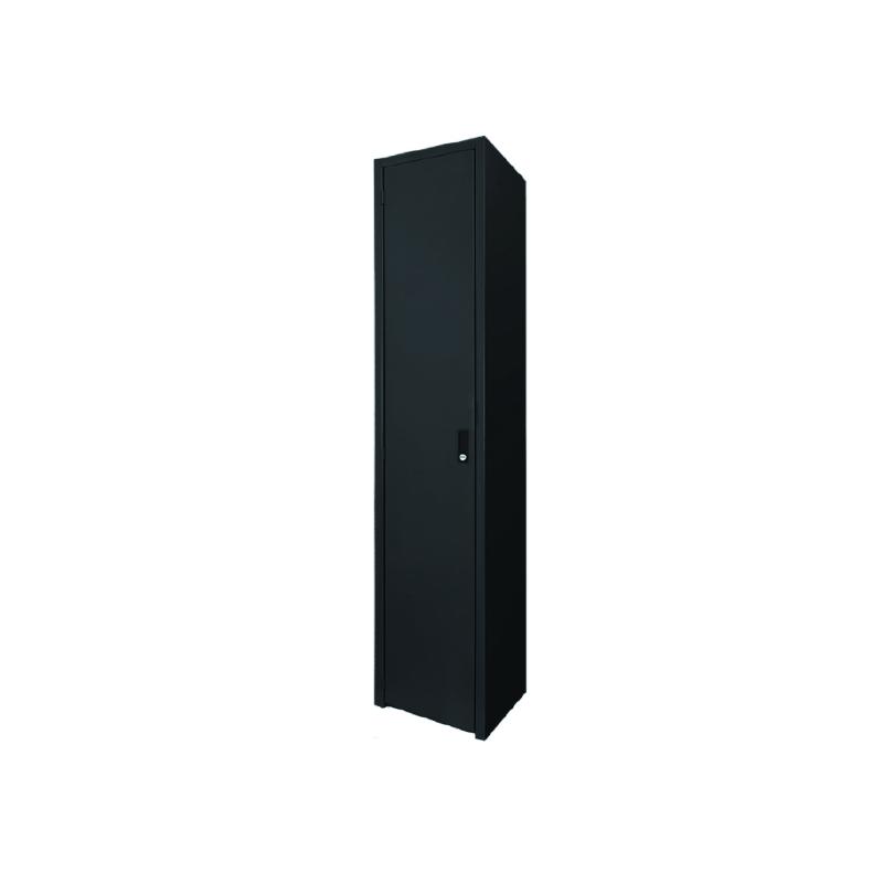 Gabinete Metálico Multiusos Negro 5 Entrepaños: Elegancia y Funcionalidad para Cualquier Espacio - COLOR NEGRO - Evolution Mobiliario