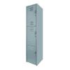 SafeVent Trio: Locker Metálico de 3 Puertas con Ventilación
