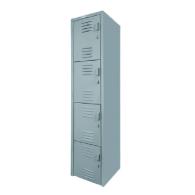 SafeLock Quad: Locker Metálico de 4 Puertas con Ventilación y Porta Candados