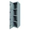 AirStore Quad: Locker Metálico de 4 Puertas con Compartimento Superior y Ventilación