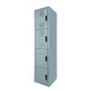 AirStore Quad: Locker Metálico de 4 Puertas con Compartimento Superior y Ventilación