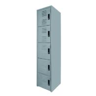 AirStore Quint: Locker Metálico de 5 Puertas con Compartimento Superior y Ventilación