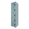 AirStore Quint: Locker Metálico de 5 Puertas con Compartimento Superior y Ventilación