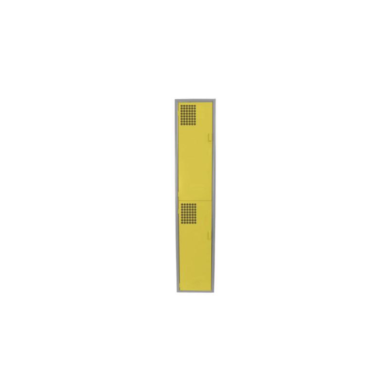 Locker Color Amarillo - 2 Puertas - LOCKER 2 PUERTAS - Evolution Mobiliario