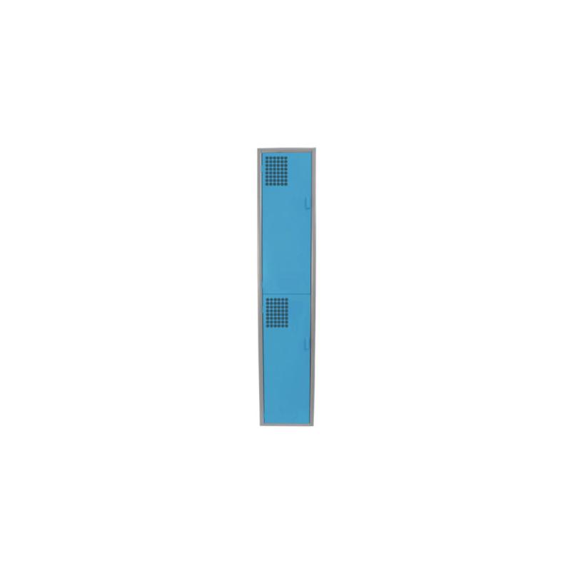 Locker Color Azul - 2 Puertas - LOCKER 2 PUERTAS - Evolution Mobiliario