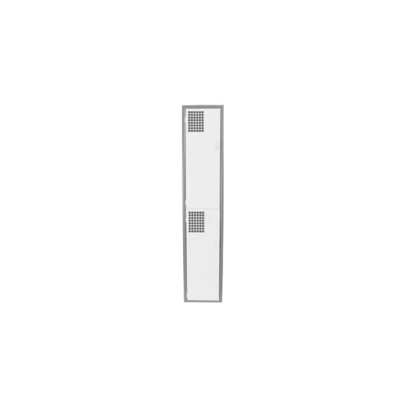 Locker Color Blanco - 2 Puertas - LOCKER 2 PUERTAS - Evolution Mobiliario