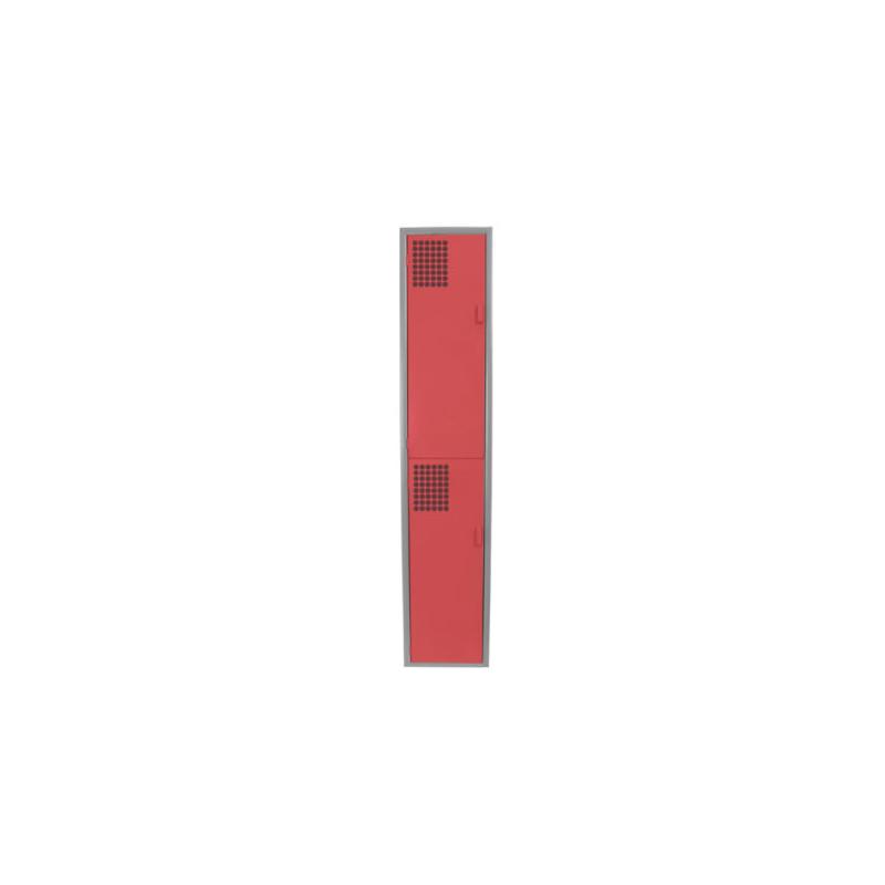 Locker Color Rojo - 2 Puertas - LOCKER 2 PUERTAS - Evolution Mobiliario