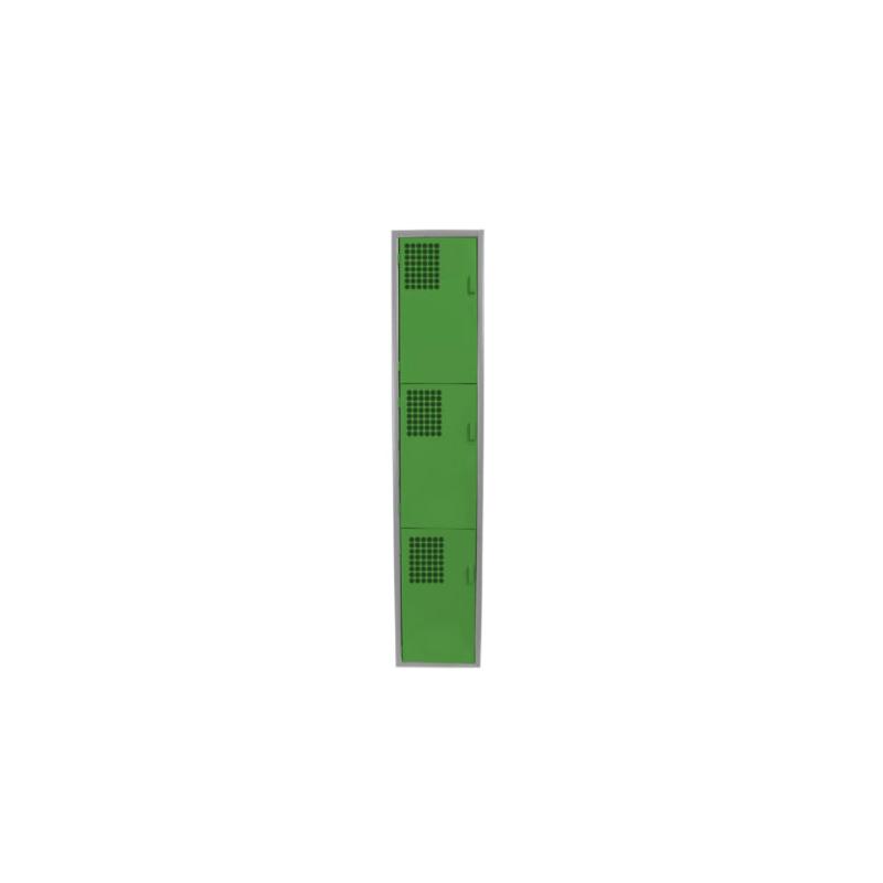 Locker Color Verde - 3 Puertas - LOCKER 3 PUERTAS - Evolution Mobiliario