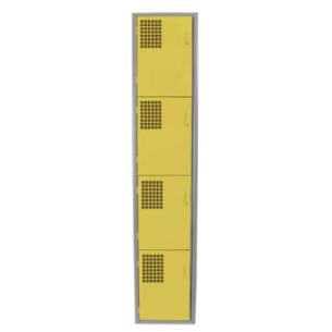 Locker Color Amarillo - 4 Puertas