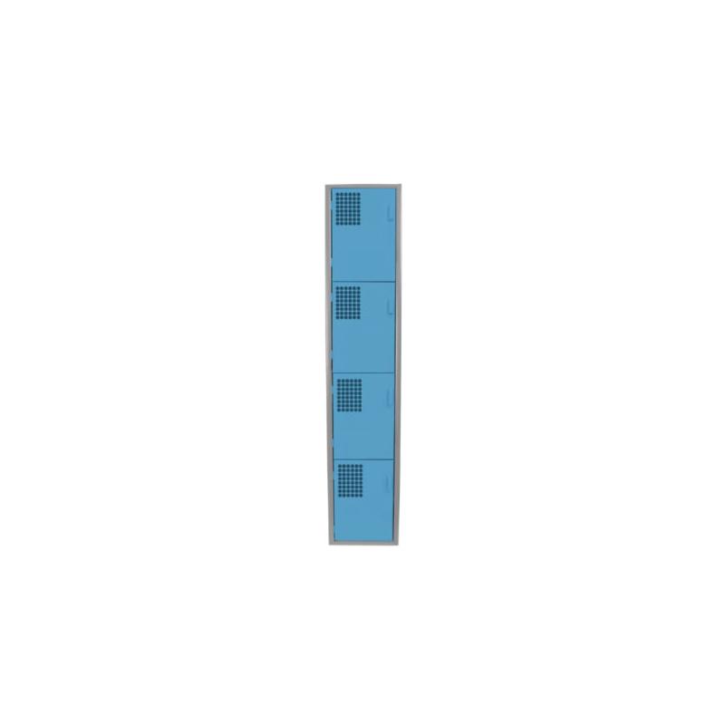 Locker Color Amarillo - 4 Puertas - LOCKER 4 PUERTAS - Evolution Mobiliario