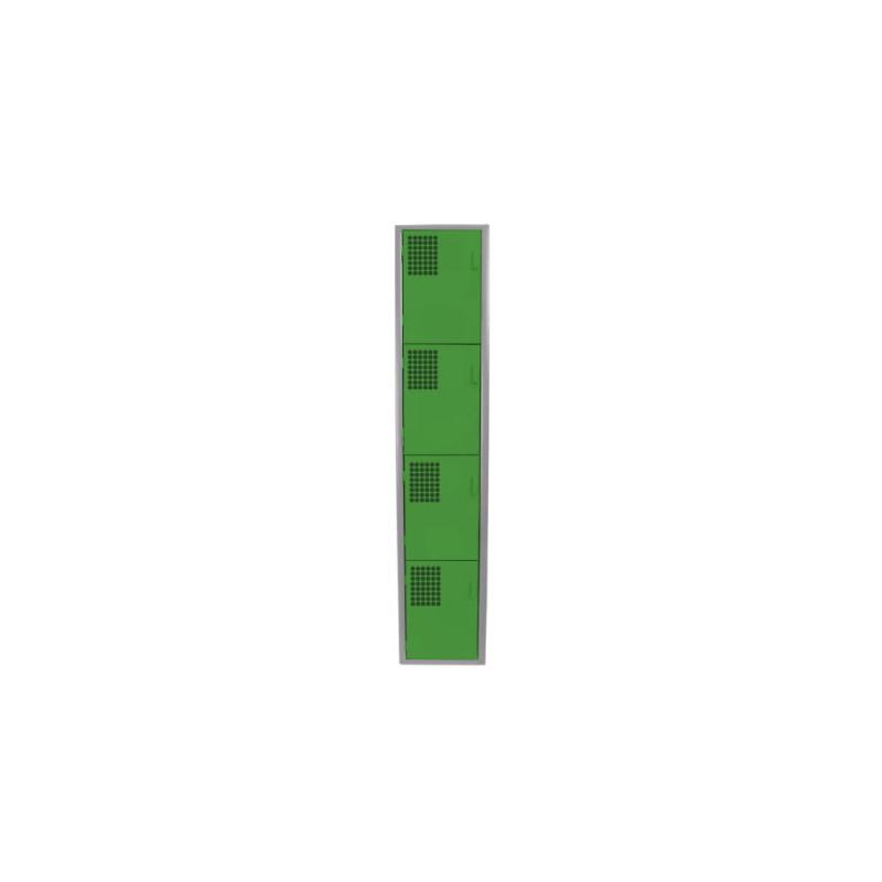 Locker Color Verde- 4 Puertas - LOCKER 4 PUERTAS - Evolution Mobiliario
