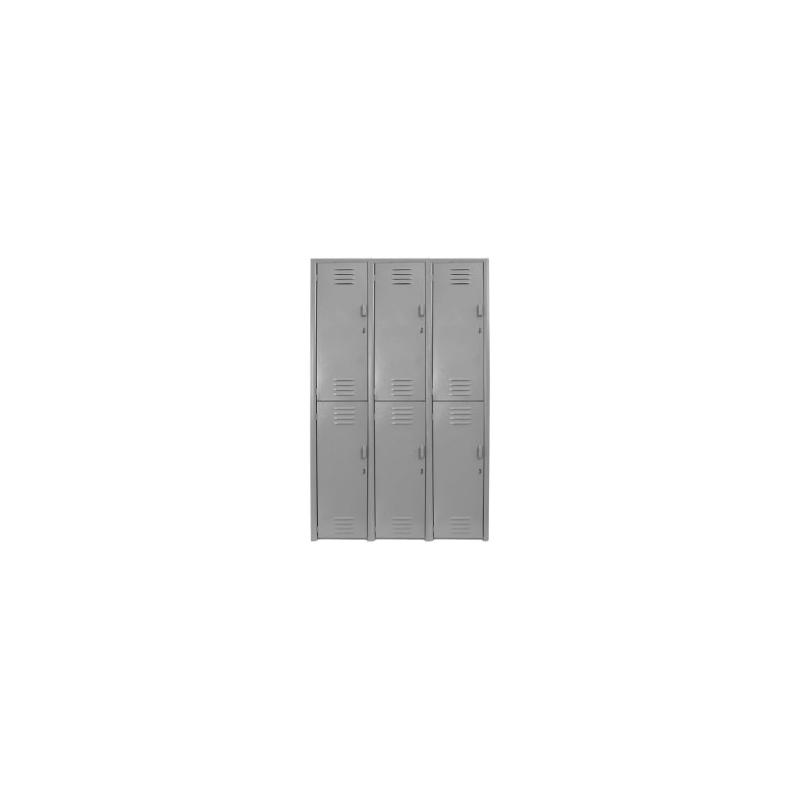 MegaSafe 6: Locker Metálico Grande de 6 Puertas - LOCKER 6 PUERTAS - Evolution Mobiliario
