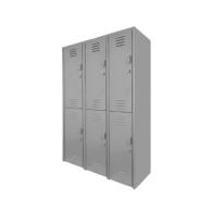 MegaSafe 6: Locker Metálico Grande de 6 Puertas