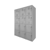 MegaSafe 12: Locker Metálico de 12 Puertas