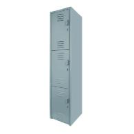 SafeVent Trio: Locker Metálico de 3 Puertas con Ventilación