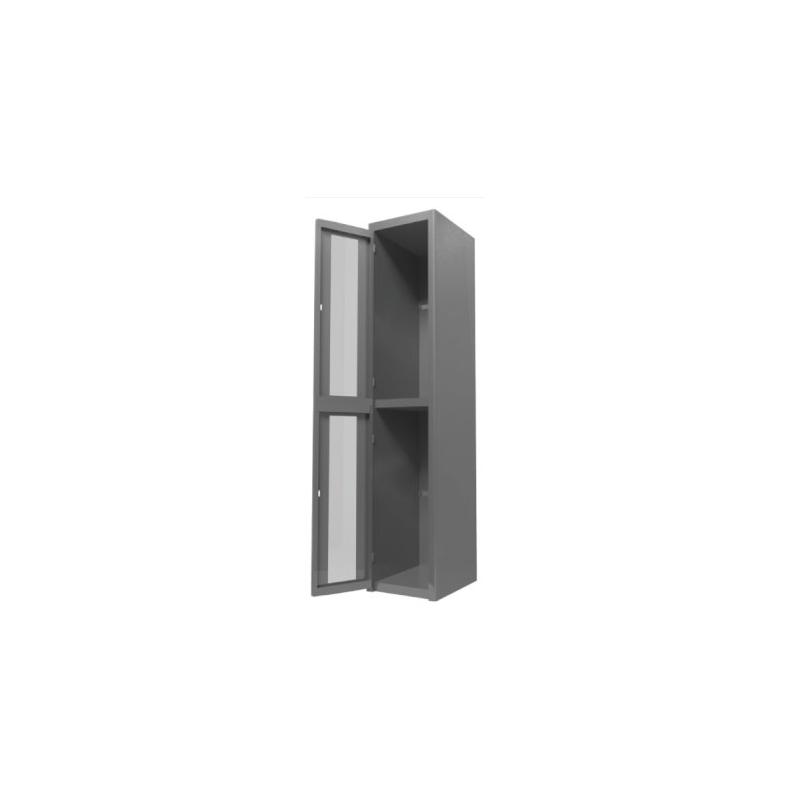 ClearSafe 2: Locker Metálico con 2 Puertas de Acrílico - LOCKER 2 PUERTAS - Evolution Mobiliario