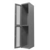 ClearSafe 2: Locker Metálico con 2 Puertas de Acrílico