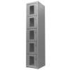 ClearSafe 5: Locker Metálico con Puertas de Acrílico de 5 Compartimentos