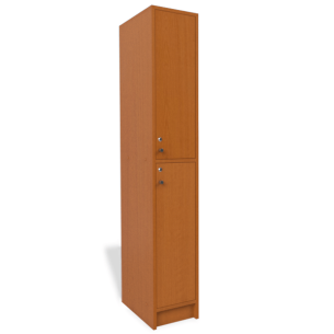 WoodSafe 2: Locker de Madera/Melamina con 2 Puertas y Chapa de Seguridad