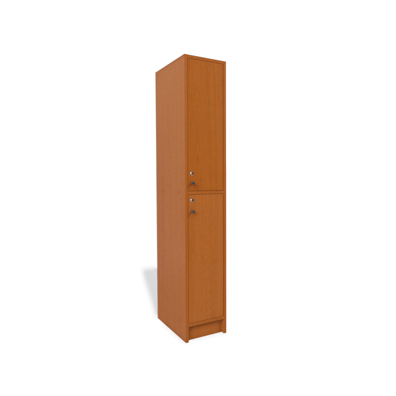   WoodSafe 2: Locker de Madera/Melamina con 2 Puertas y Chapa de Seguridad - LOCKER 2 PUERTAS - Evolution Mobiliario