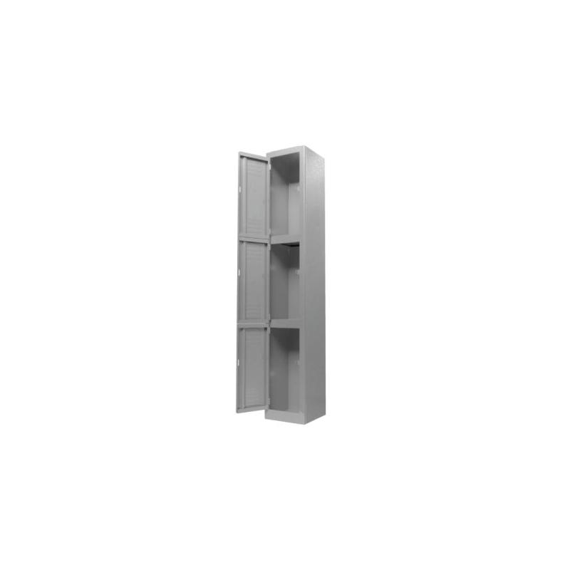 SecureVent: Locker Metálico de 3 Puertas - LOCKER 3 PUERTAS - Evolution Mobiliario