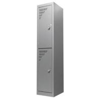 EleganceLocker 2: Locker Metálico de 2 Puertas con Diseño Elegante