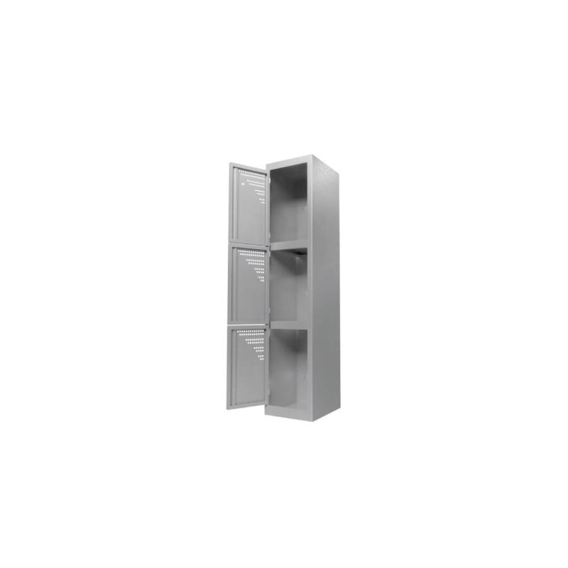EleganceLocker 3: Locker Metálico de 3 Puertas con Diseño Elegante - LOCKER 3 PUERTAS - Evolution Mobiliario