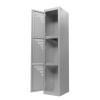EleganceLocker 3: Locker Metálico de 3 Puertas con Diseño Elegante