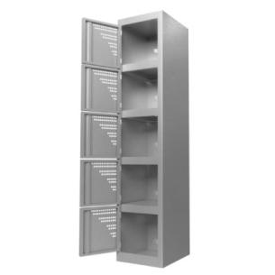 EleganceLocker 5: Locker Metálico de 5 Puertas con Diseño Elegante