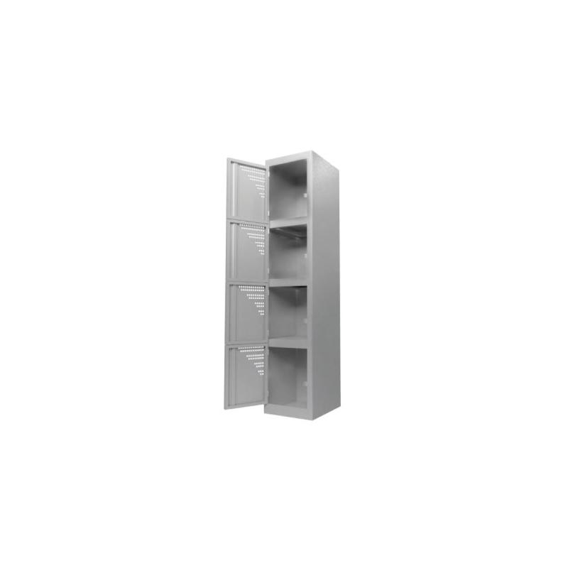 EleganceLocker 4: Locker Metálico de 4 Puertas con Diseño Elegante - LOCKER 4 PUERTAS - Evolution Mobiliario