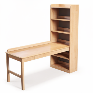 Escritorio Escolar con Biblioteca “WoodStudy Classic”