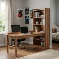 Escritorio Escolar con Biblioteca “WoodStudy Classic”